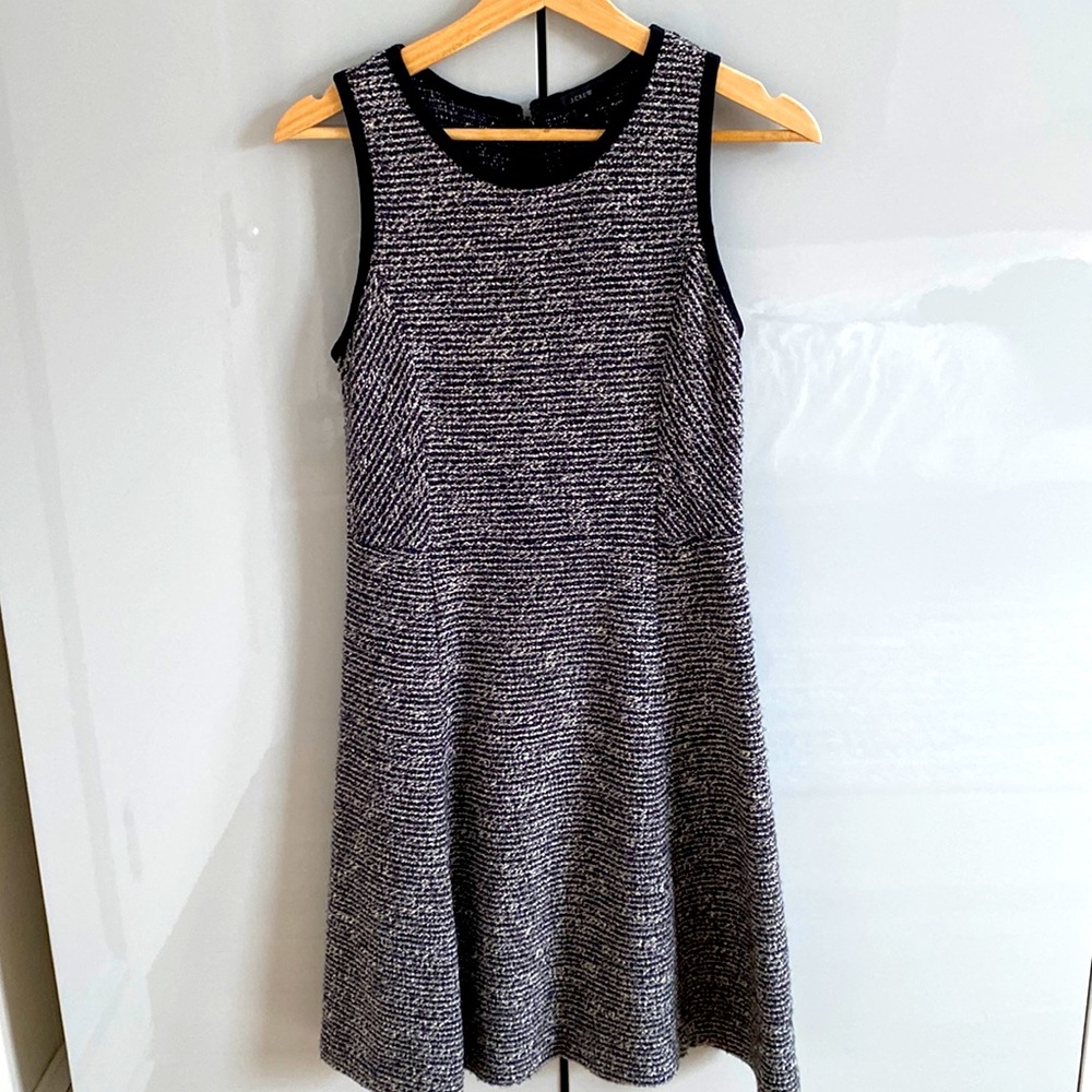 J. Crew Tweed 24% Wool Knit Sweater Dress